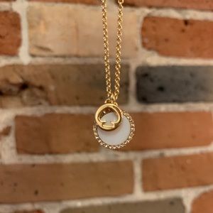 NWT Kate Spade - spot the spade pave charm pendant